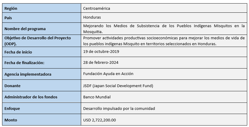 Consultoría Evaluación final Honduras